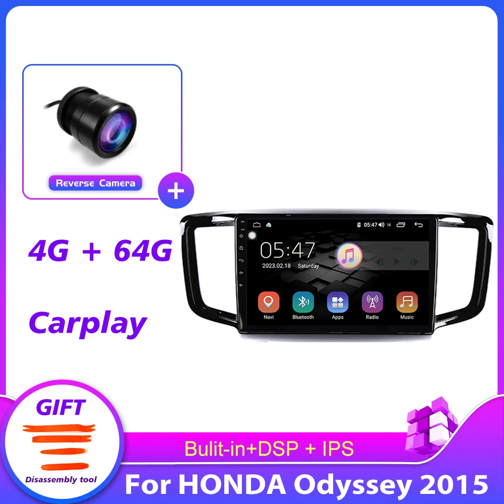 Car Auto Audio Radio Head Unit Vertical Screen Gps FOR Honda Odyssey 2015 Multimedia Video Player Autoradio Navigation | Автомобили и