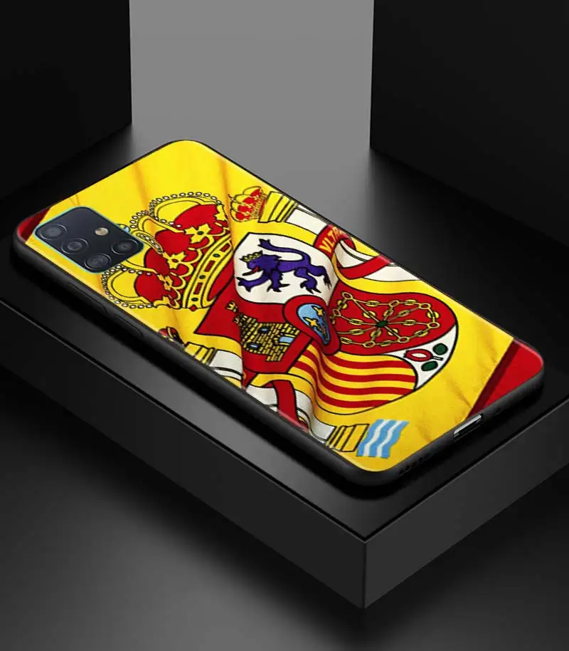 

Spain Flag Phone Case for Samsung Galaxy A50 A10 A70 A30 A20e A40 A20s A10s A10e A80 A90 5G A30s TPU Soft Shell Cover