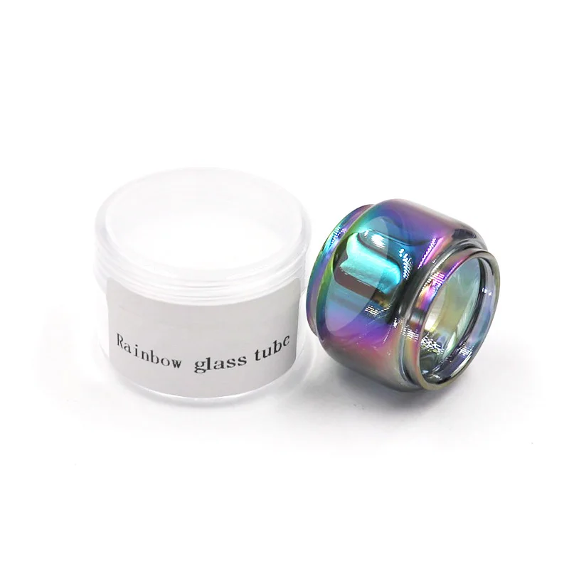 Замена Радужная лампочка стеклянная трубка из пирекса для smok TF танк 6 мл емкости