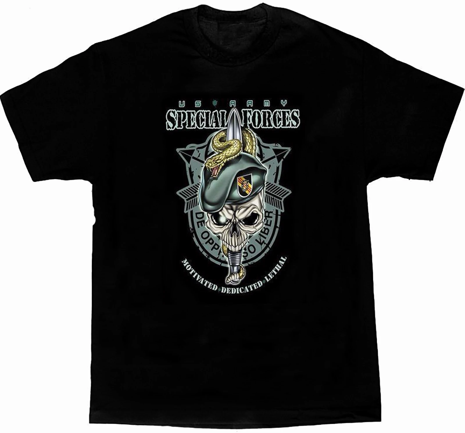 

De Oppresso Liber. Creative Design US Army Special Forces T-Shirt. Summer Cotton Short Sleeve O-Neck Mens T Shirt New S-3XL