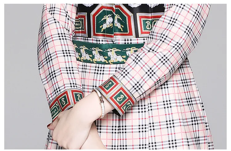 Женское винтажное платье-рубашка А-силуэта Повседневное с длинным рукавом и