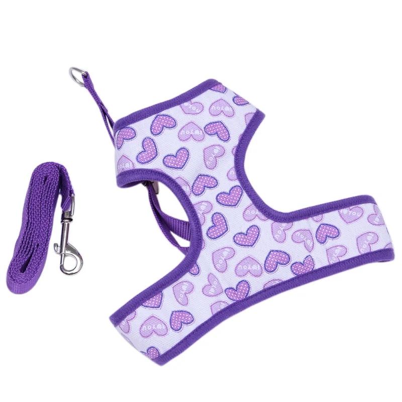 Регулируемая мягкая воздухопроницаемая шлейка для собак сетчатый жилет поводок