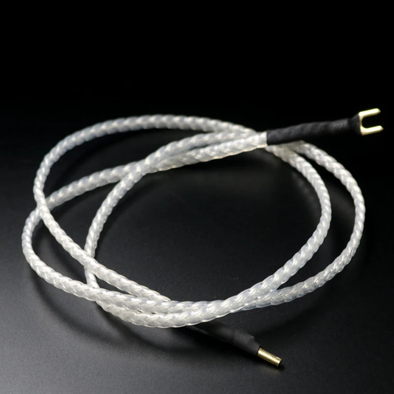 

HiFi Audio Line 6 Core Pure Silver LP Vinyl Cable Amplifier Ground Wire