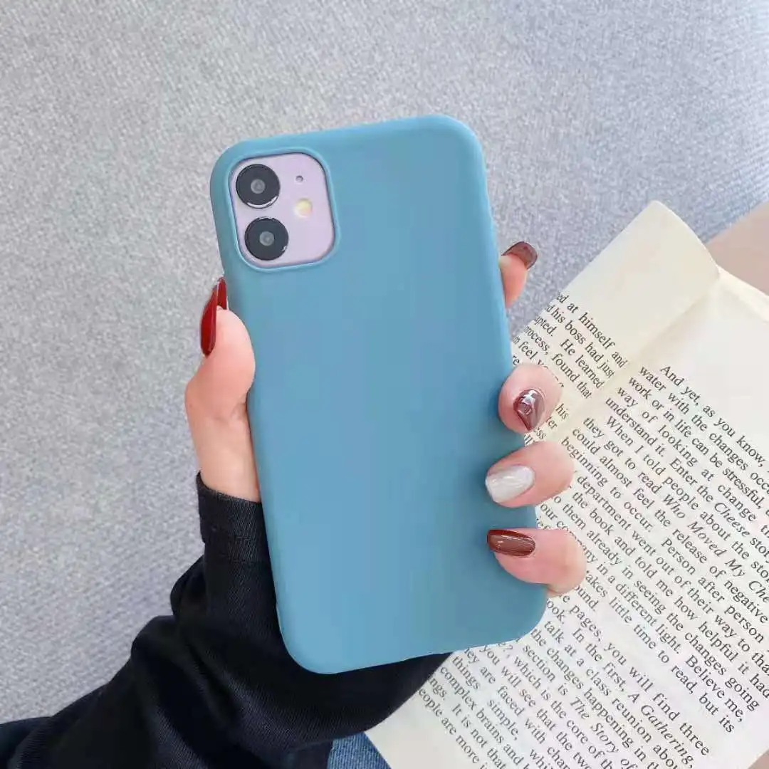 

Pure color is suitable for iPhone 11 mobile phone case 7 plus tide iPhone 6s/7/8/xs matte ink xr/xsmax female 11pro