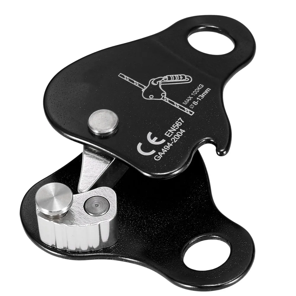 Safety Climbing Protective Ascender 220LB Climbing Protective Device Rope Grip Outdoor Climbing Rigging 8-13MM Rope