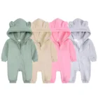 Детский комбинезон с длинным рукавом, на молнии, на возраст 0-24 месяца