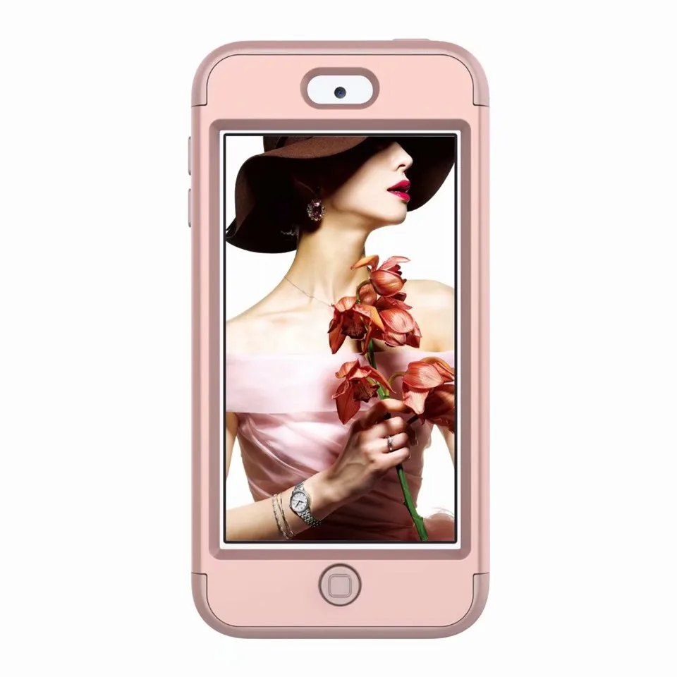 MAX-Q 3-в-1 противоударный чехол для задней панели s For ipod touch 6 6th поколения Жесткий &
