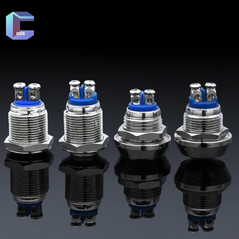 Водонепроницаемый металлический винт в виде гриба 12 мм тип 1 кнопка питания без