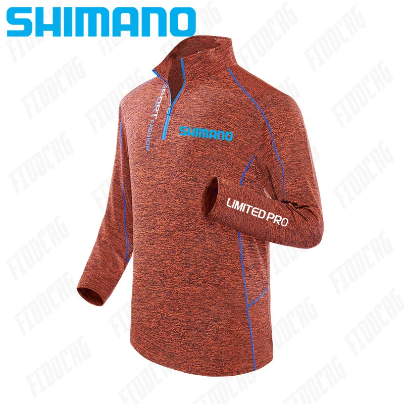 Мужская водонепроницаемая рыболовная рубашка Shimano с длинным рукавом