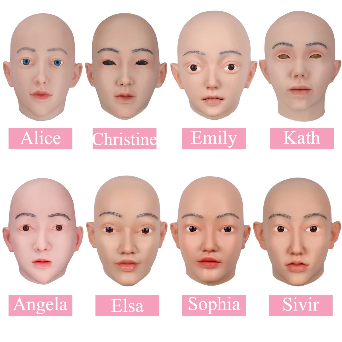 NUSIAMA сладкий маска ангела реалистичный мягкий силиконовый Женский Маска для