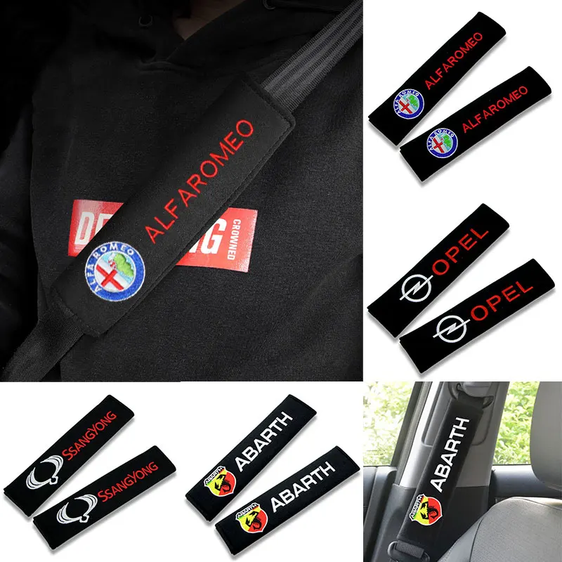 

2pcs Car Seat Belt Protection Cover Interior Accessories For Audi A1 A3 A4 B6 B8 B9 A3 A5 A6 A7 A8 C5 Q7 Q3 Q5 Q5L SQ5 R8 TT S5