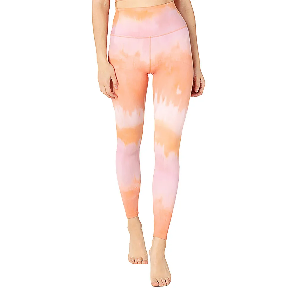 Штаны для йоги женские сексуальные леггинсы трико с эффектом пуш-ап спортивная