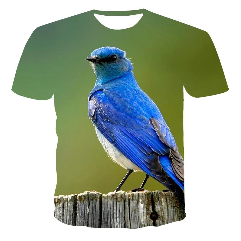 

Interesting Bird T-shirt Men Animal T-shirts Hip Hop Personality Tee 3D Print T-shirt Cool Men Clothing Casual Breathable Tops