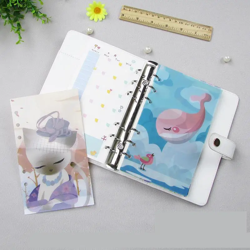 3 шт./компл. A6 Тетрадь повестка журнал индексный разделитель спиральный