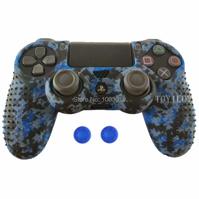 Противоскользящий силиконовый резиновый чехол для sony playstation 4 PS4 Pro тонкий контроллер с 2 джойстиками