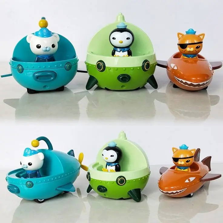 3 шт./компл. Octonauts фигурка игрушки замок осьминога Акула лодка модель куклы с