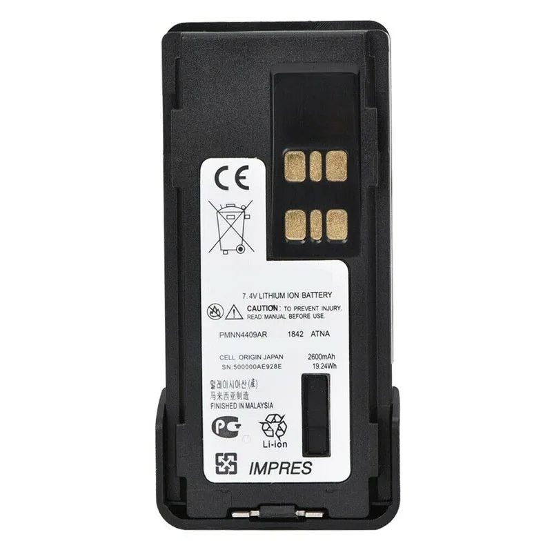 PMNN4409 2600 мА/ч, литий-ионный аккумулятор для Motorola XPR7350 XPR7380 XPR7550 XPR7580 DP4400 DP4400e DP4600 DP4600e DGP8050 DGP5050 радио