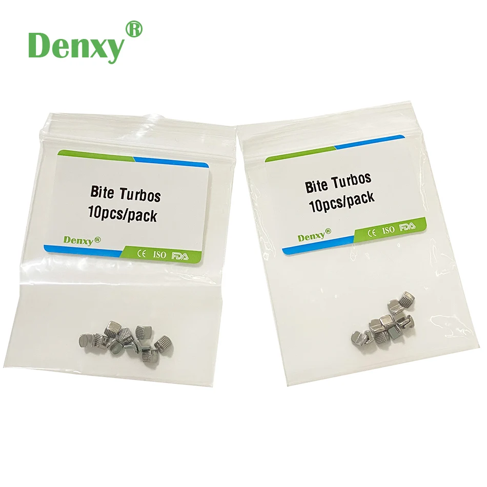 

Denxy 20pcs Orthodontic Bite Turbos Overall Bondable Hinge Opener Tongue Tamer Orthodontic Tongue Bite Plate Dental Braces