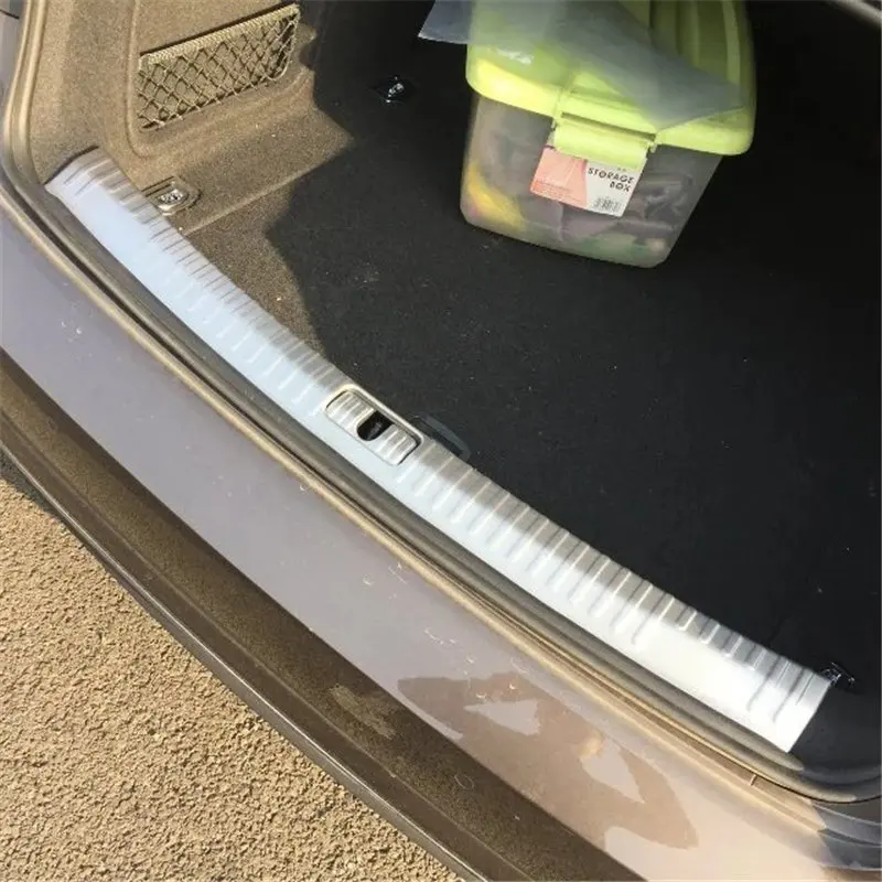 

WELKINRY For Audi A4 B9/8W 2016 2017 2018 2019 rear tail box gate back doorsill threshold trunk boot scuffproof guard plate trim