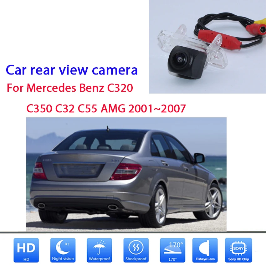 

Камера заднего вида с функцией ночного видения для Mercedes Benz C320 C350 C32 C55 AMG 2001 ~ 2007