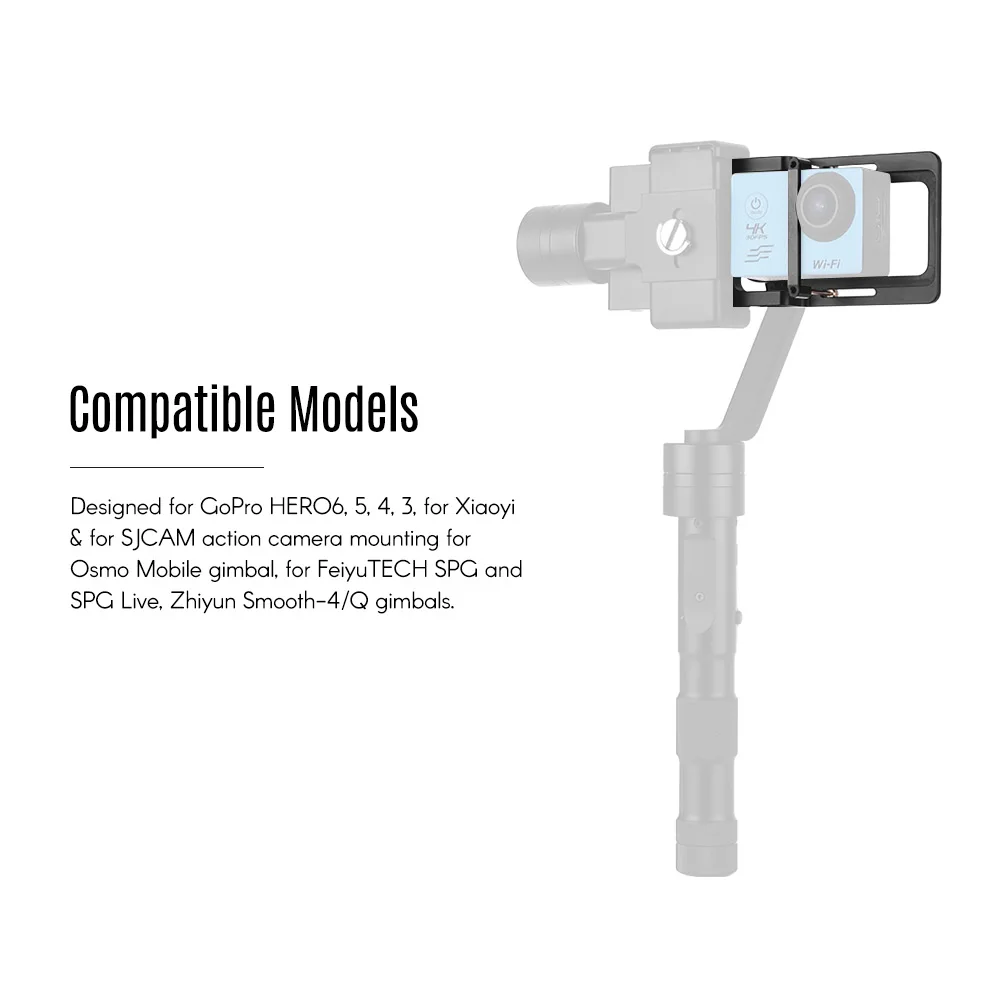 Шарнирный адаптер пластина для GoPro HERO 6 5 4 3 переключатель Монтажная Osmo Mobile FeiyuTECH SPG/