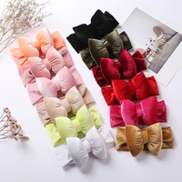 1pc girls big velvet hair bow headband kids girls large bows wide headbands gift party hair accessories