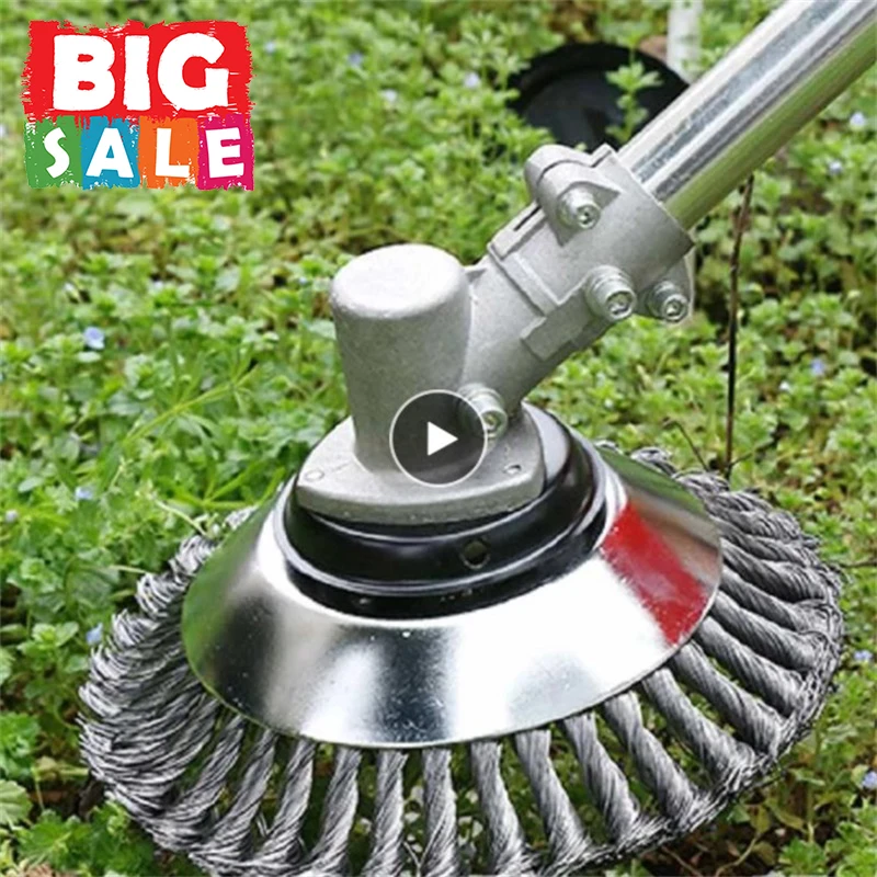 

6/8 Inch Grass Trimmer Head Steel Wire Trimming Head Rusting Brush Cutter Mower Wire Weeding Head For Lawn Mower Weed Killer New