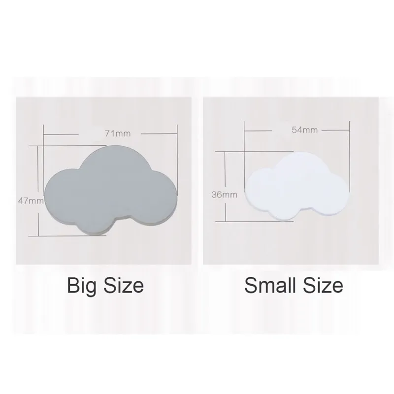 10 шт. Мультяшные облачные ручки для мебели детской комнаты из ПВХ выдвижных