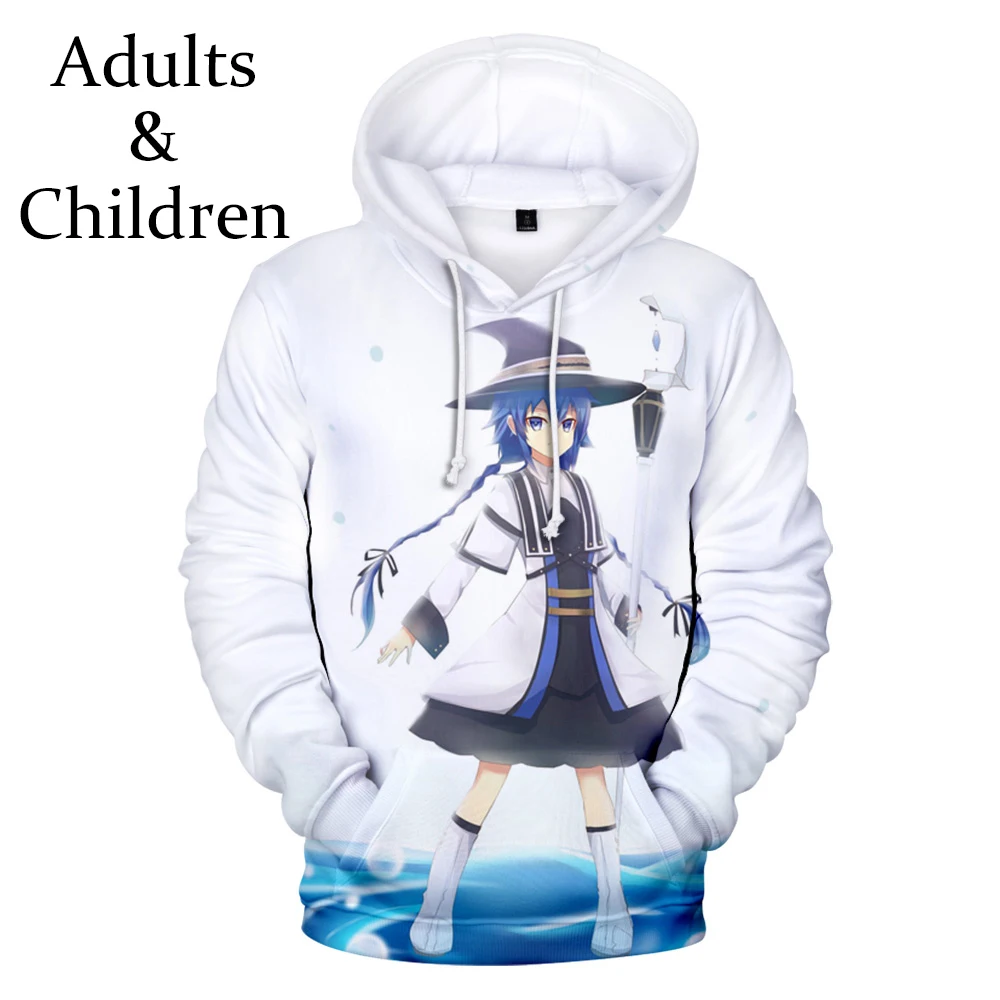 

Детская 3D Толстовка Mushoku tensei, мужская и женская одежда, Осенняя детская толстовка с капюшоном, популярный пуловер для мальчиков и девочек