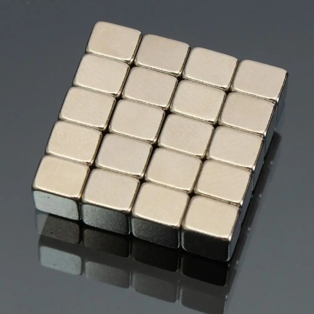 20 штук 5x5x4 мм N52 супер сильные квадратные Редкоземельные неодимовые магниты на