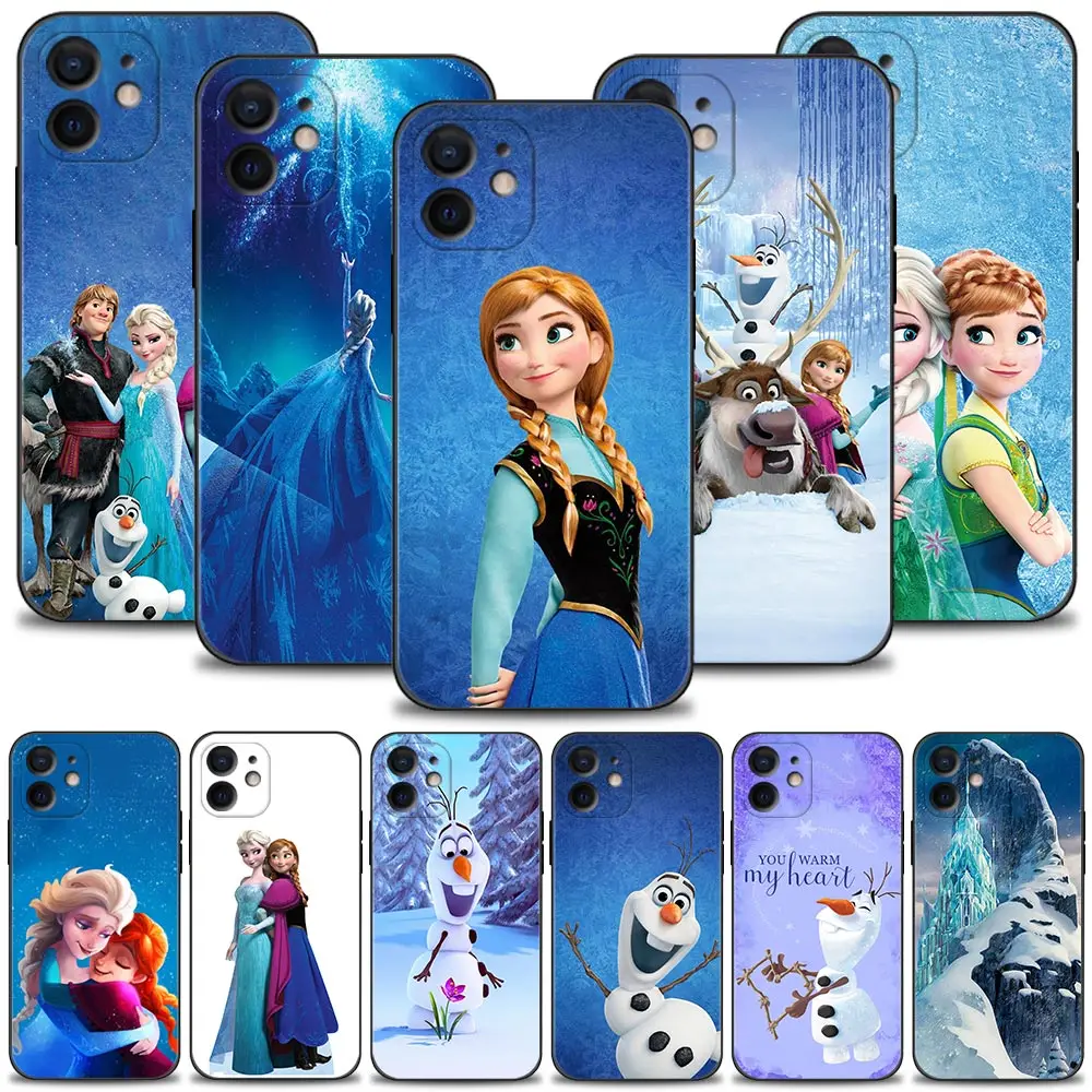 

Чехол Анна, Эльза, принцесса для iPhone 7, Xr, X11 Pro Max, 6, 6S, 7, 8 Plus, Xs, Max, 5 фотоблей, 2, Силиконовые Мягкие Чехлы, чехол, чехол