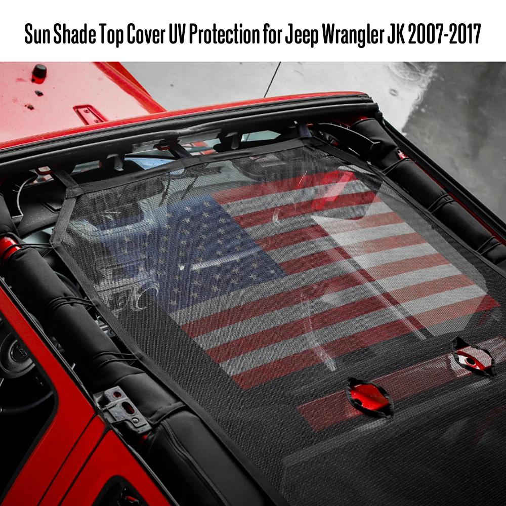 Авто солнцезащитный козырек верхняя крышка УФ-защита для Jeep Wrangler JK 2007-2017