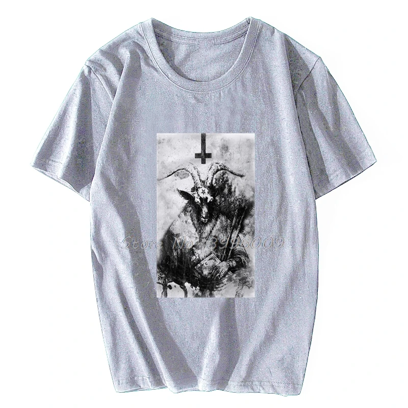 Футболка с надписью Baphomet Satanism пентаграмма оккультный сатаник Церковь Сатаны