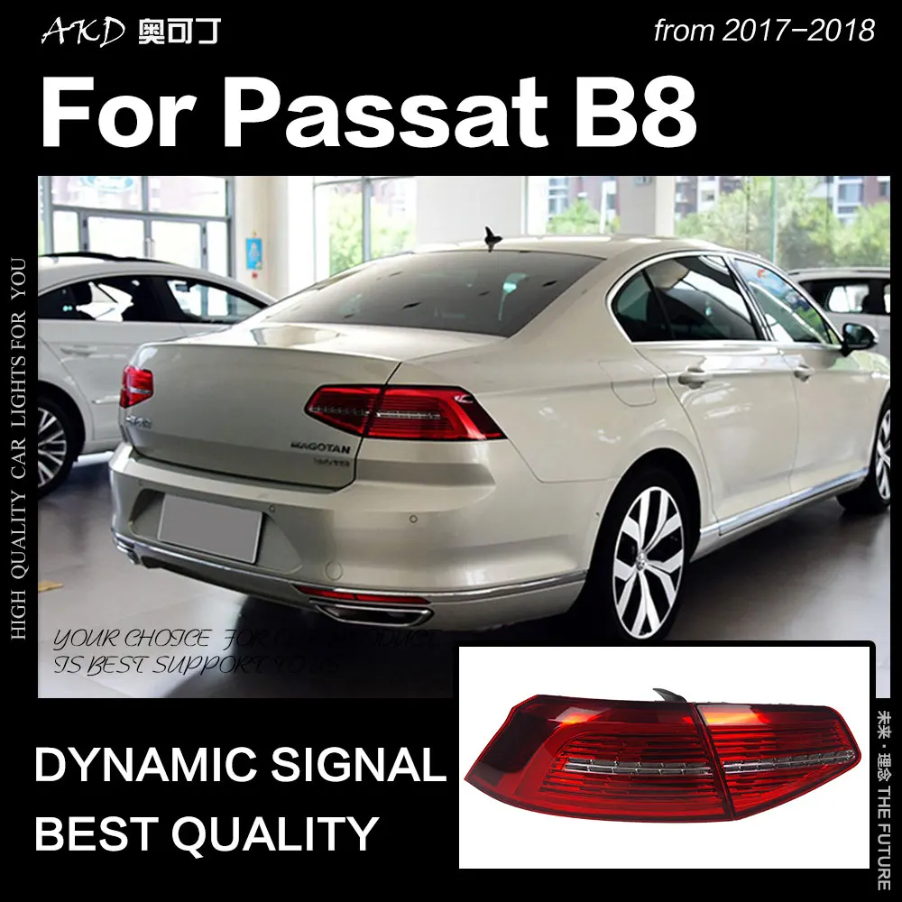 АКД стайлинга автомобилей для VW Passat B8 задние фонари Новинка 2017 года светодиодный