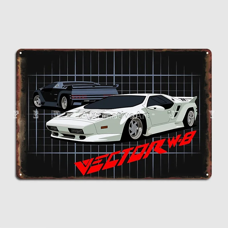 

Vector W8 Poster Metal Plaque Club Party Cave Pub Personalized Wall Decor Tin Sign Poster