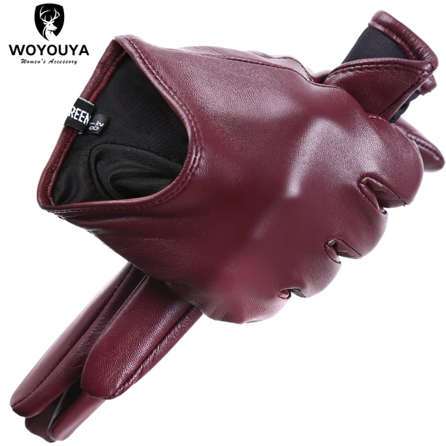 Fashion color Apparel Accessories women's leather gloves,comfortable short Women mitten,warm winter gloves women-2001 1
