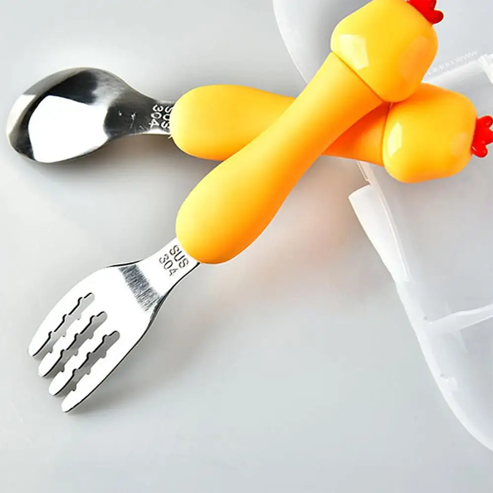 Комплект из 2 предметов удобный набор детской посуды с рисунком животных