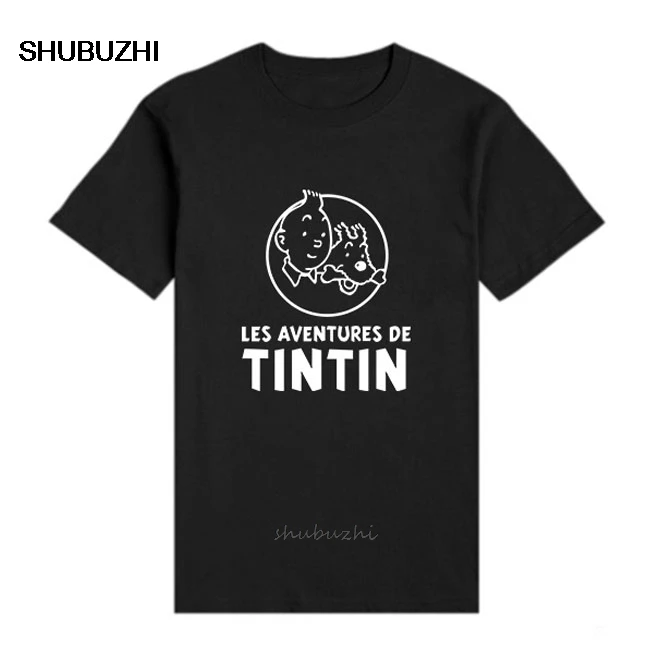 Новые модные футболки 3D мультфильм приключения Тинтин классические с анимацией