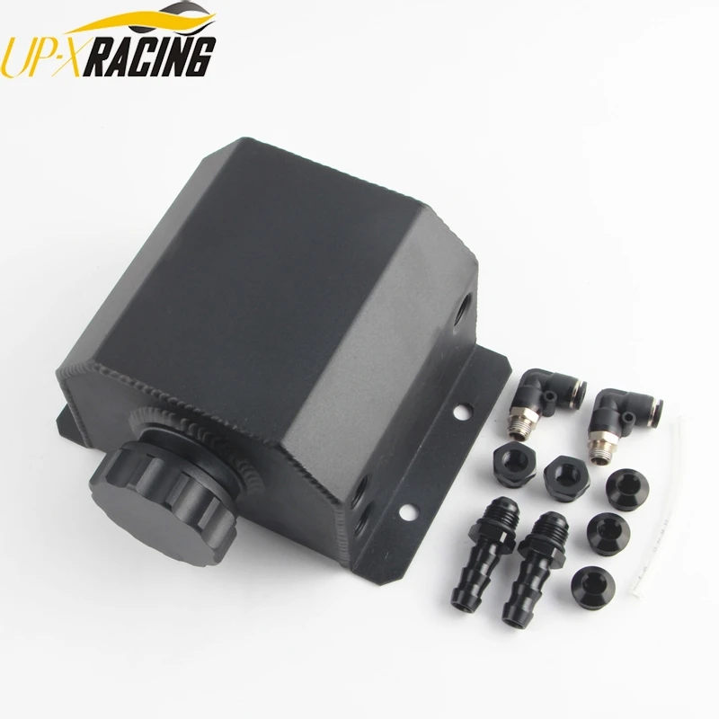 Универсальный алюминиевый маслоуловитель на 1 л резервуар с дренажной заглушкой