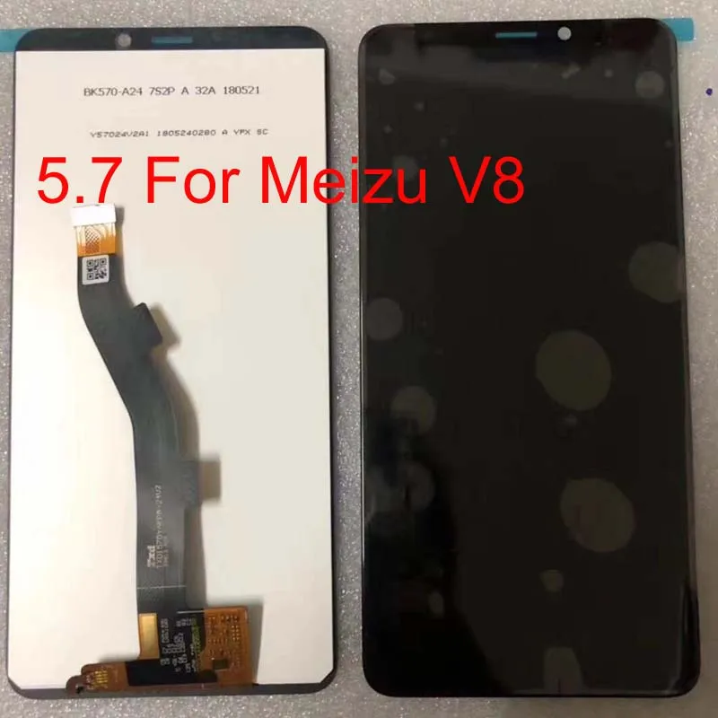 Оригинальный ЖК экран 5 7 дюйма для Meizu V8 дигитайзер сенсорной панели сменный