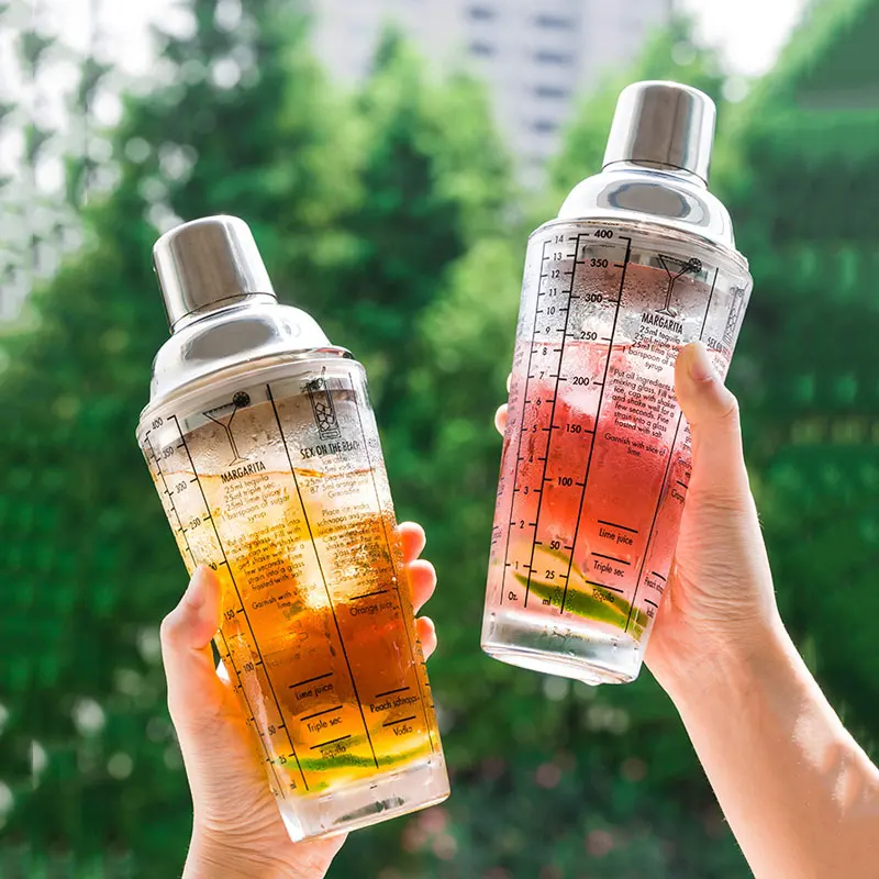 Стакан для смешивания фруктового сока снега 400 мл из нержавеющей стали|Шейкеры