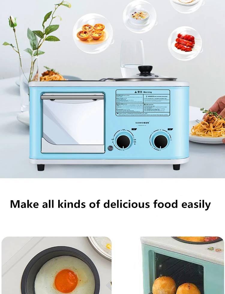 Изысканная и простая многофункциональная машина для завтрака печь сковорода