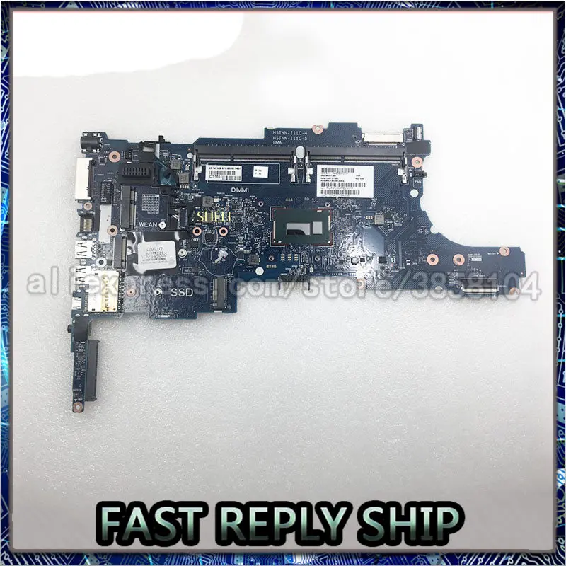 SHELI для HP 802511-001 802511-501 802511-601 материнская плата ELITEBOOK 840 G1 ноутбука I5-4300U CPU 6050A2560201-MB-A03