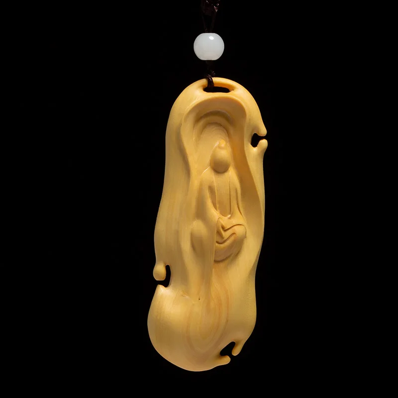 Резьба из самшита твердой древесины дарма скульптура украшение рукоделие