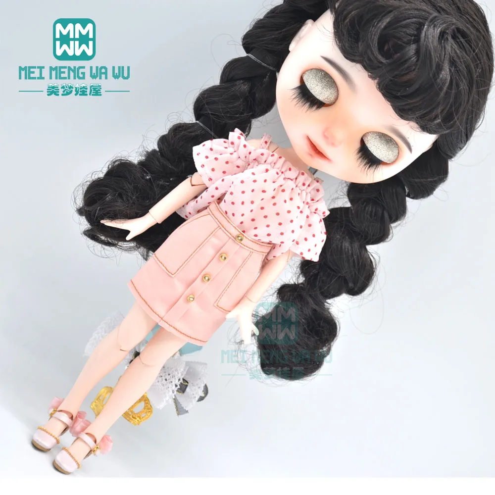 Модная Одежда для кукол Blyth водолазка мини-юбка одежда OB23 OB24 аксессуары 1/6 2020 |