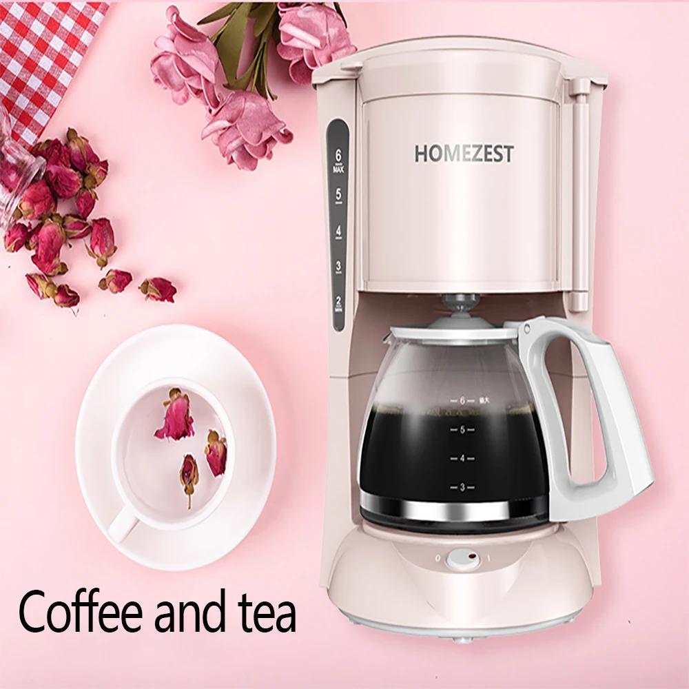 coffee and tea dual purpose household automatic american coffee machine for electric kitchen appliances american coffee machine free global shipping