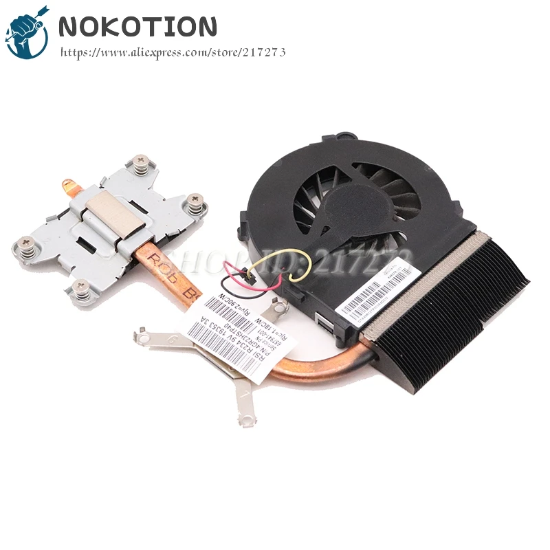 

Радиатор NOKOTION 657941-001 для ноутбука HP pavilion G4 G6 AMD, медный радиатор охлаждения с вентилятором 649950-001