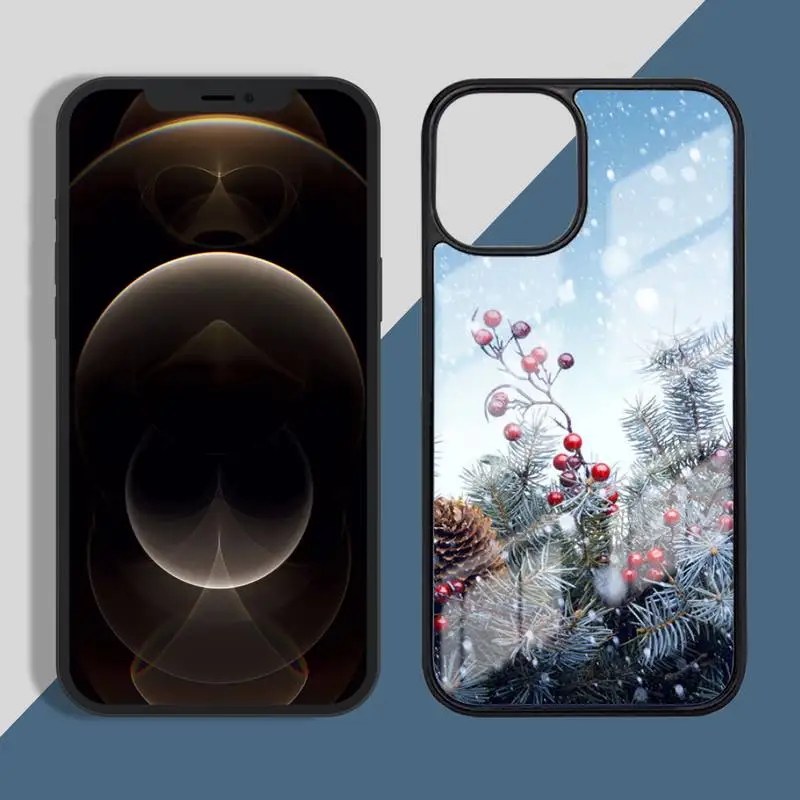 

Landscape Winter Snow Phone Case PC for iPhone 11 12 pro XS MAX 8 7 6 6S Plus X 5S SE 2020 XR