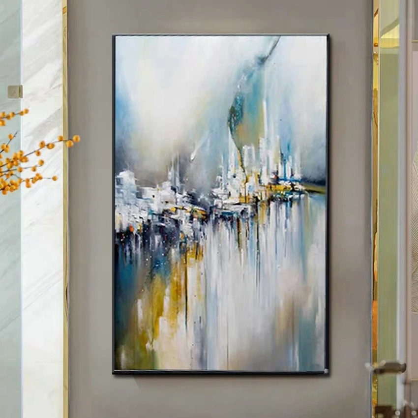 Модное искусство оптовая продажа высокое качество абстрактная картина маслом на