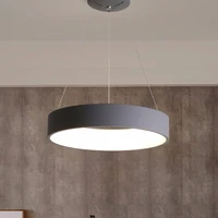 gray circle led pendant lights modern for dining room restaurant decoration hanging lamp living bedroom fixtures luminaria